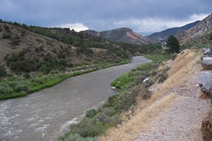 The Rio Grande river near Taos, NM